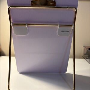 Gold and Lavender Clipboard Stand